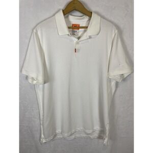 Nike‎ Dri Fit Men's Polo Size L Sports Sport's Athleisure Golf White Vacation